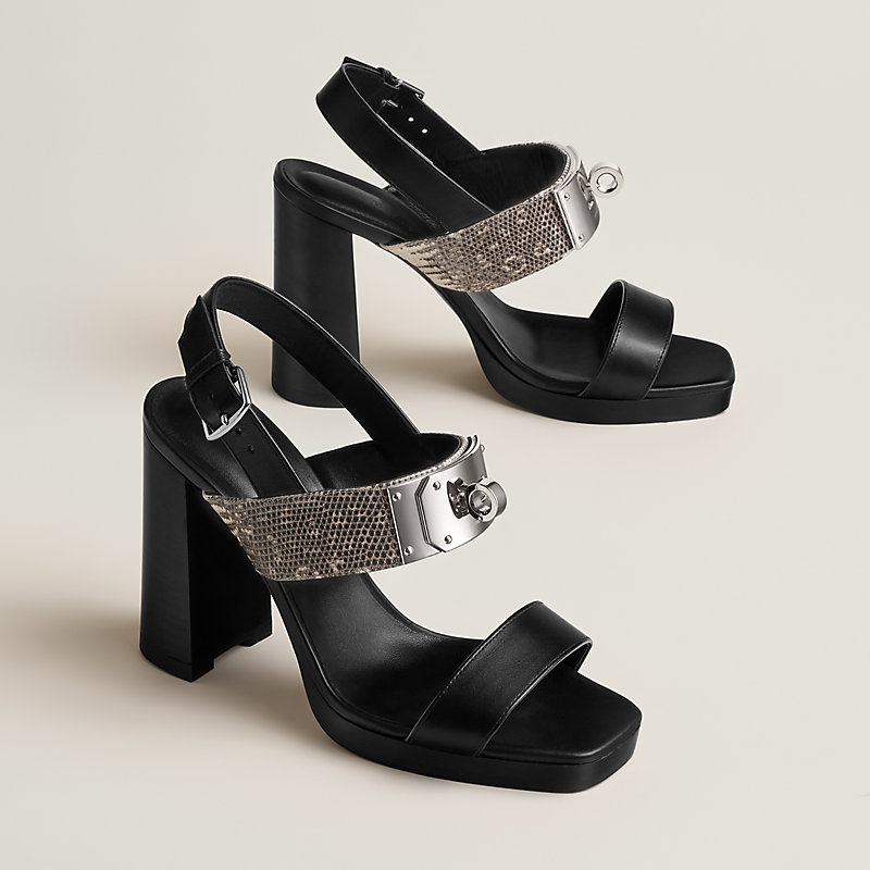サンダル 《イロナ》 90 - ブラック | Hermès - エルメス-公式サイト